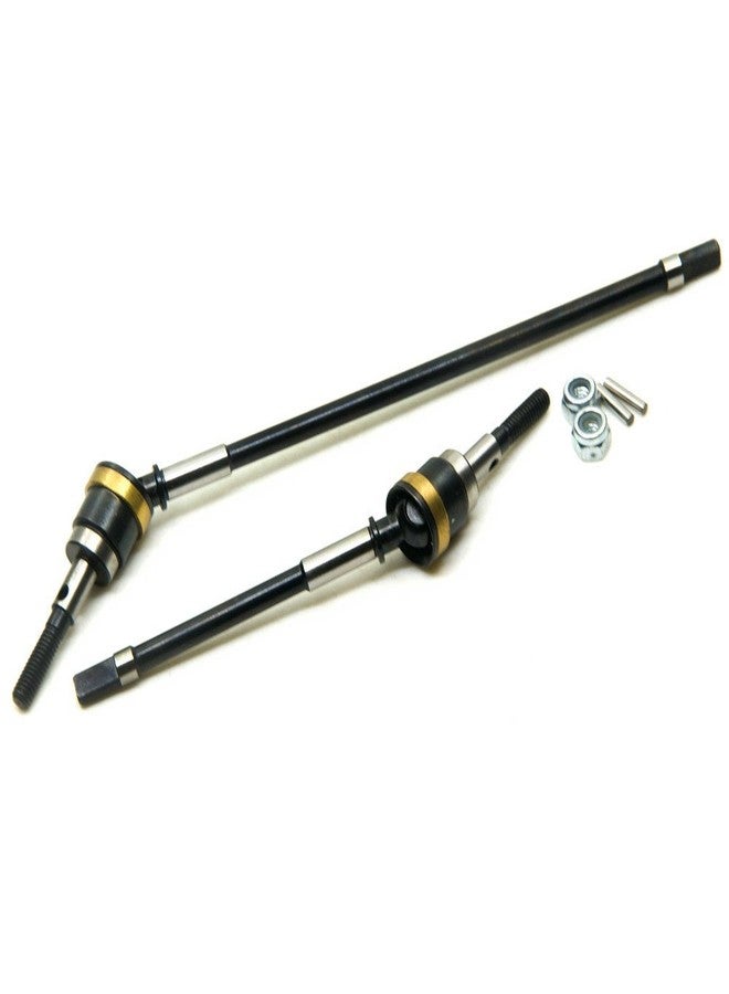 Que-T Heavy Duty Steel Front CVD Drive Shaft Set for 1/10 Axial Wraith 90018 RC Truck - Image 5